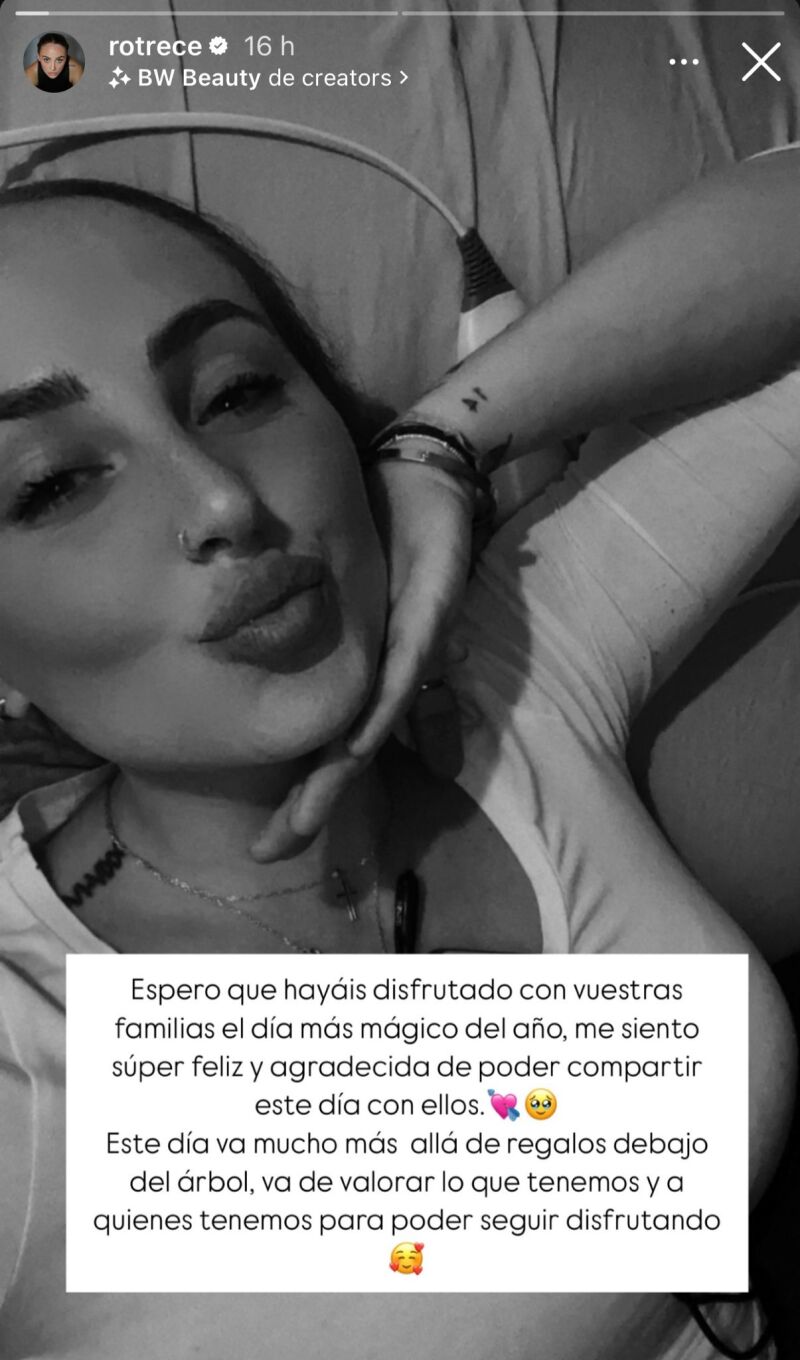 La reflexión de Rocío Flores tras el Día de Reyes