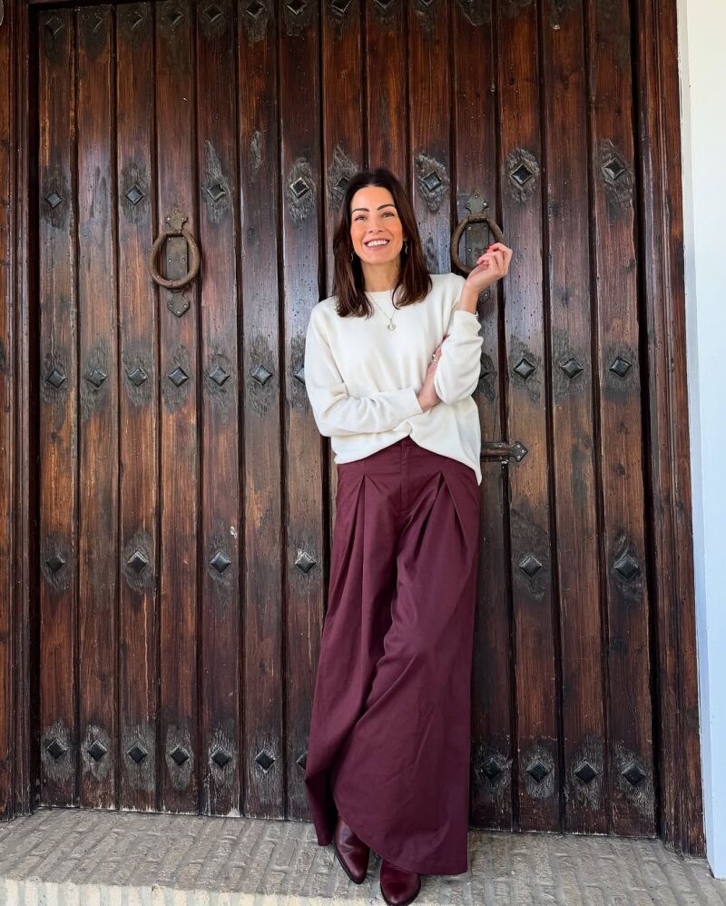 El look de Virginia Troconis para el Día de Reyes.