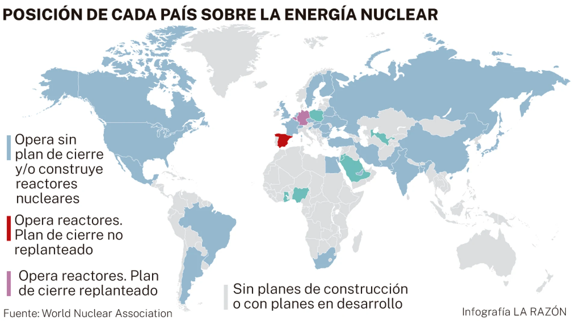 Energía nuclear en el mundo