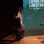 Sánchez interviene en el acto 'España en Libertad' para conmemorar los 50 años de la democracia