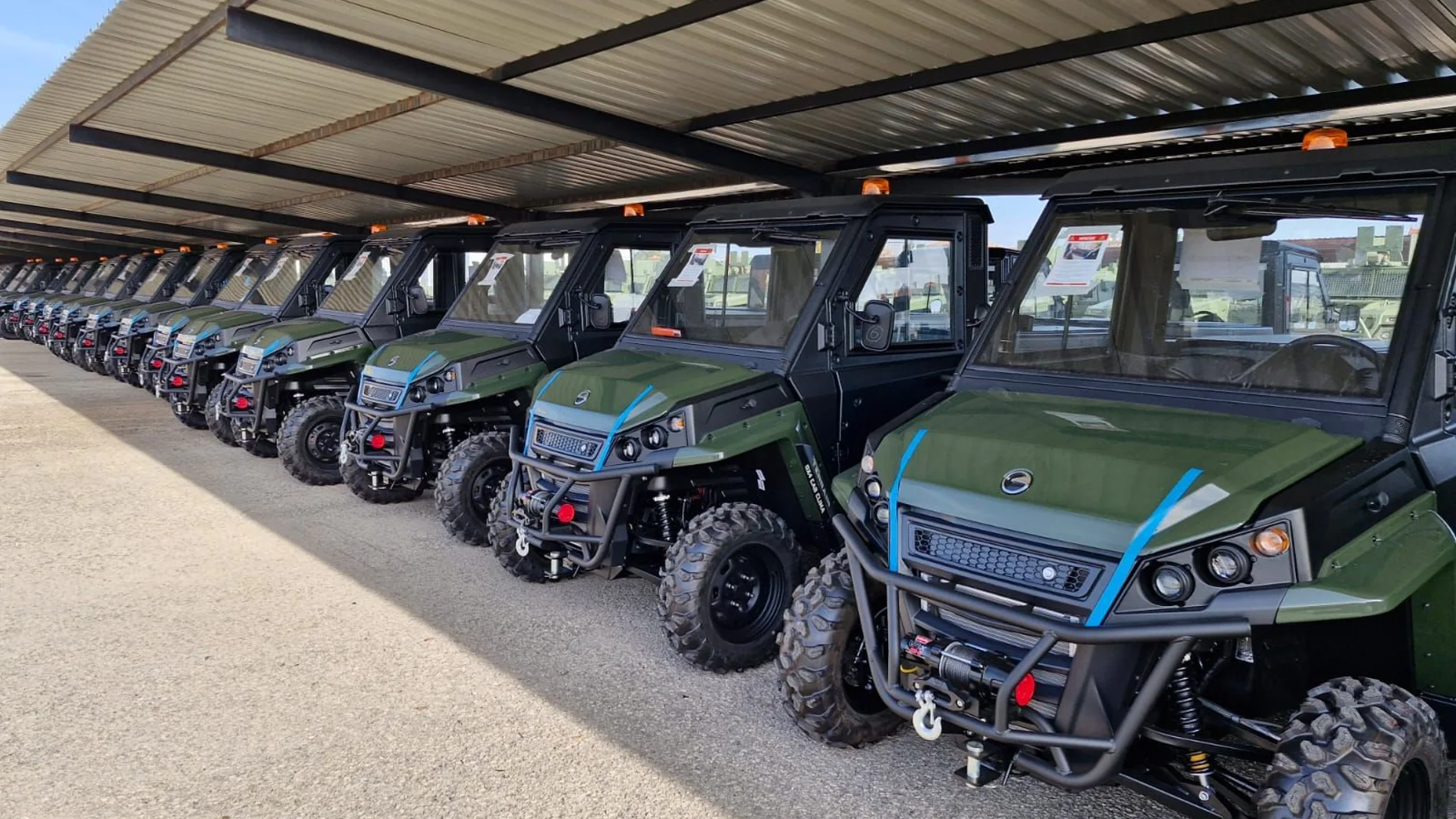 Imagen de los vehículos Corvus UTV para el Ejército del Aire