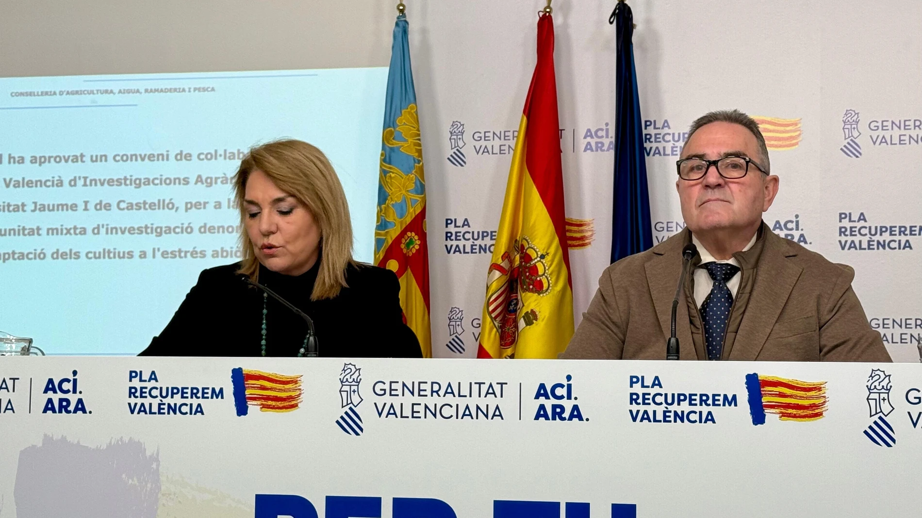 El vicepresidente segundo del Consell y conseller para la Reconstrucción de la Comunitat Valenciana, Francisco José Gan Pampols, en rueda de prensa tras el pleno del Consell EUROPA PRESS 08/01/2025