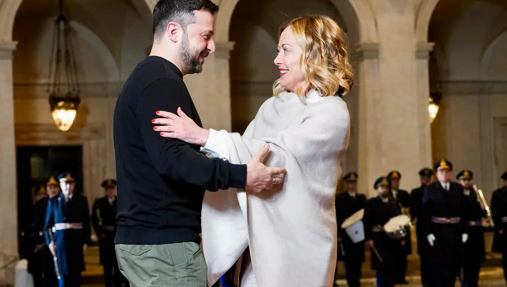 Meloni promete mantener su apoyo a Zelenski para permitir una paz "justa"