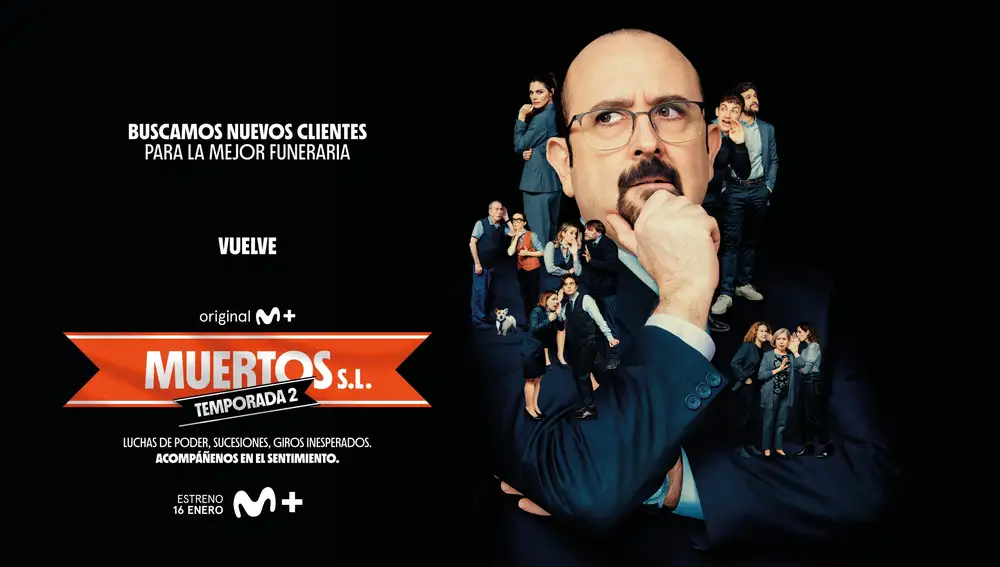 Imagen promocional de la segunda temporada de "Muertos S.L."