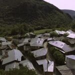 Vista aérea de Froxán (Lugo). 