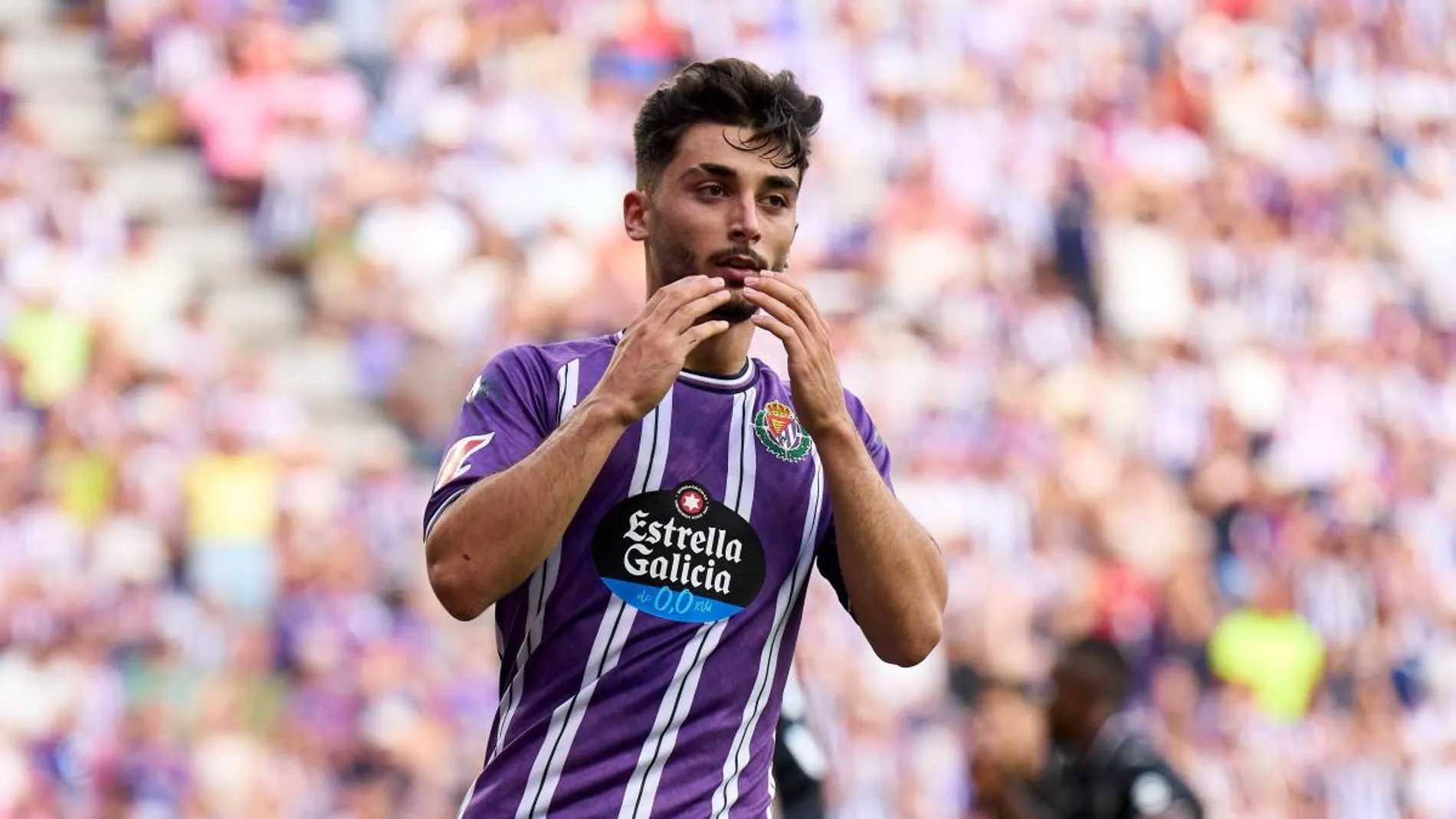 Raúl Moro con el Real Valladolid