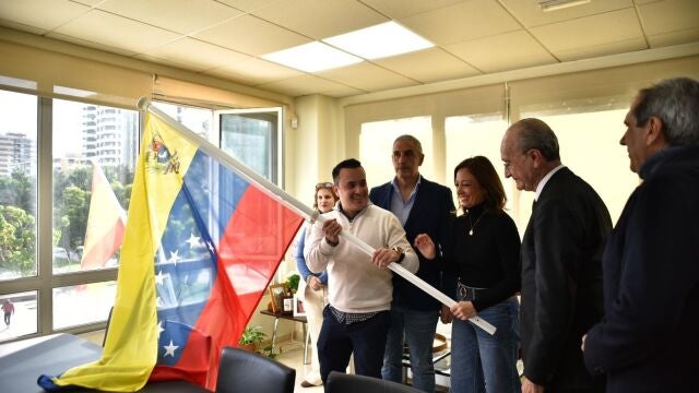 Imagen del homenaje del PP de Málaga a Venezuela