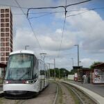 Un tranvía en Estrasburgo