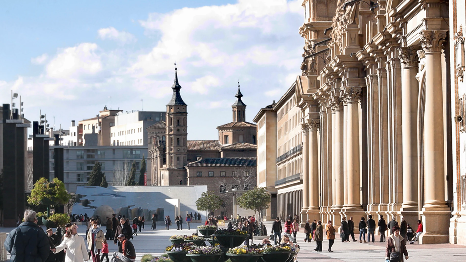 Así será la nueva Plaza del Pilar: fuentes renovadas, más espacio y cámaras de seguridad