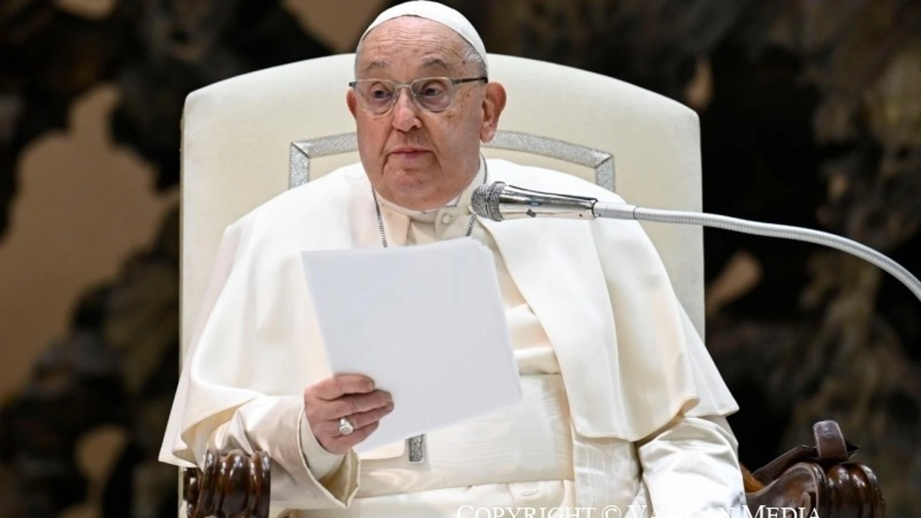 El Papa Francisco en la audiencia general de este miércoles 15 de enero de 2025.Vatican Media / Europa Press15/01/2025