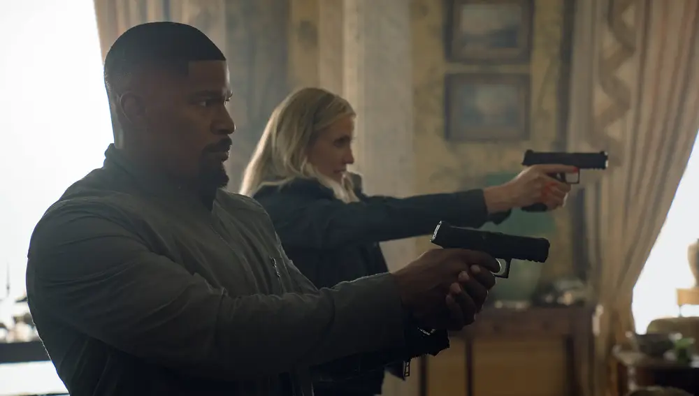 Jamie Foxx y Cameron Diaz en "De vuelta a la acción"