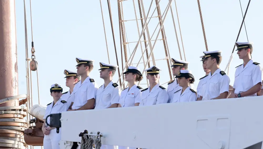 La princesa Leonor atraca en Tenerife a bordo del 'Elcano': casi 250 tripulantes, formación y maniobras hasta julio