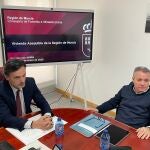 El consejero de Fomento e Infraestructuras, Jorge García Montoro, celebra una reunión con la Asociación de Promotores Inmobiliario en el marco de la ronda de contactos para dar a conocer el nuevo modelo de ‘Vivienda asequible de la Región de Murcia´.