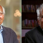 De izquierda a derecha: Anil Jain y Michael I. Jordan