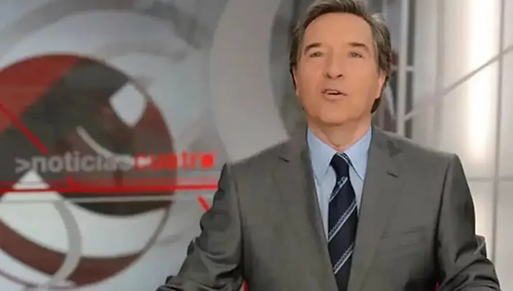 Iñaki Gabilondo cuando era presentador de los informativos de Cuatro