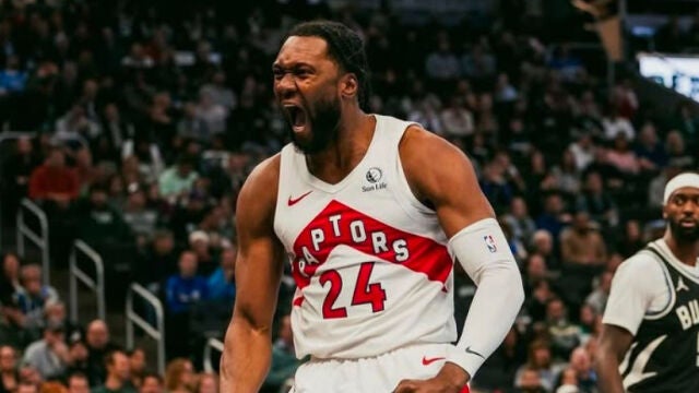 Bruno Fernando, en su etapa en los Raptors de Toronto