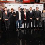 Autoridades en la entrega del premio Miguel Delibes de periodismo