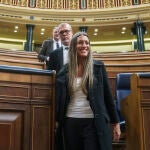 La portavoz de Junts en el Congreso, Miriam Nogueras, en un pleno de la cámara. David Jar
