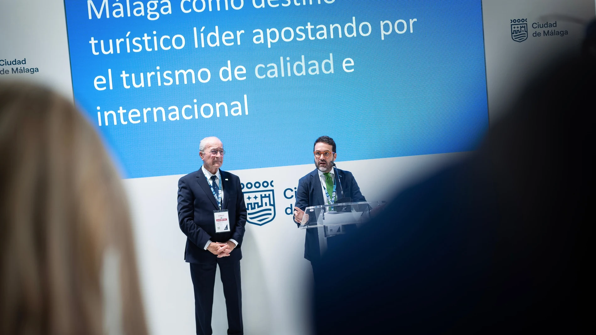 El alcalde de Málaga, Francisco de la Torre, durante una de sus intervenciones en Fitur 2025