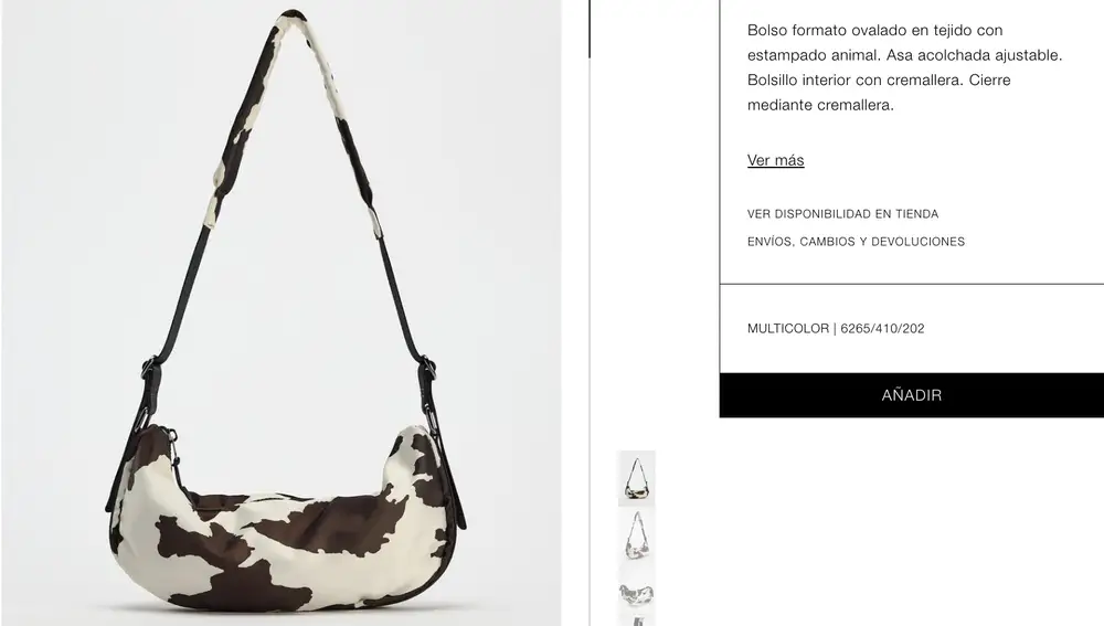 Bandolera vaca Zara