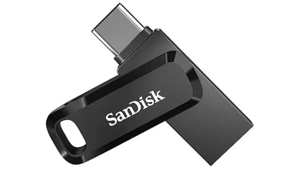 Memoria USB con conector USB-C, compatible con móviles.