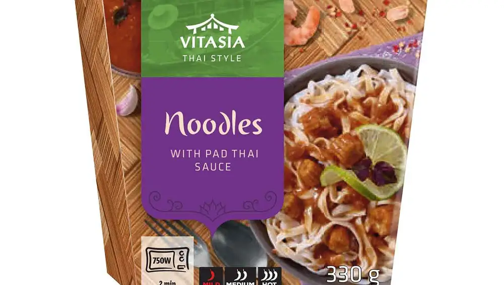 Fideos thai con salsa