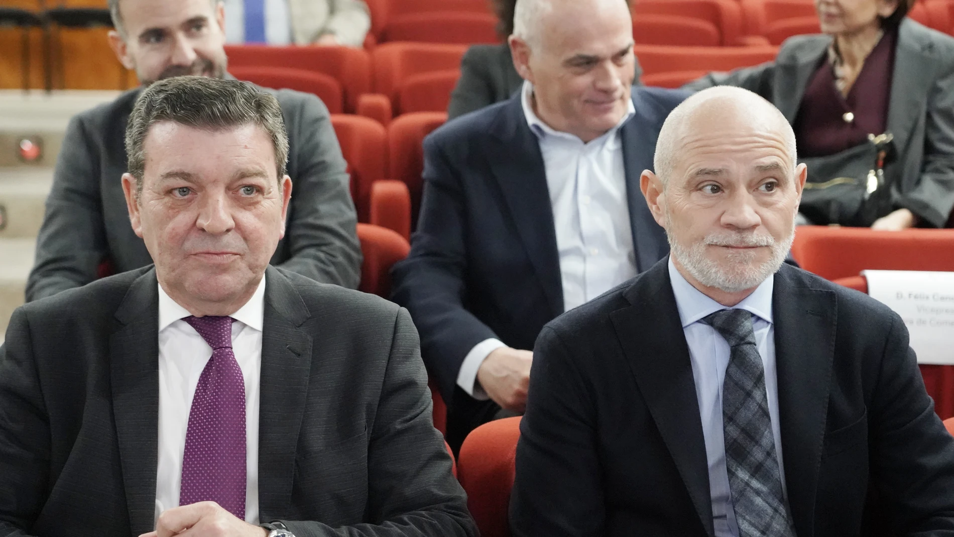 González gago y Víctor Caramanzana durante el acto con motivo del Día Europeo de la Mediación Empresarial