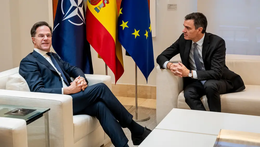 Sánchez se reunió con el secretario general de la OTAN, Mark Rutte, para hablar de gasto militar