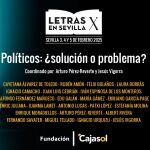 Arturo Pérez-Reverte y Félix Bolaños frente a frente en Sevilla: ¿Políticos: solución o problema?