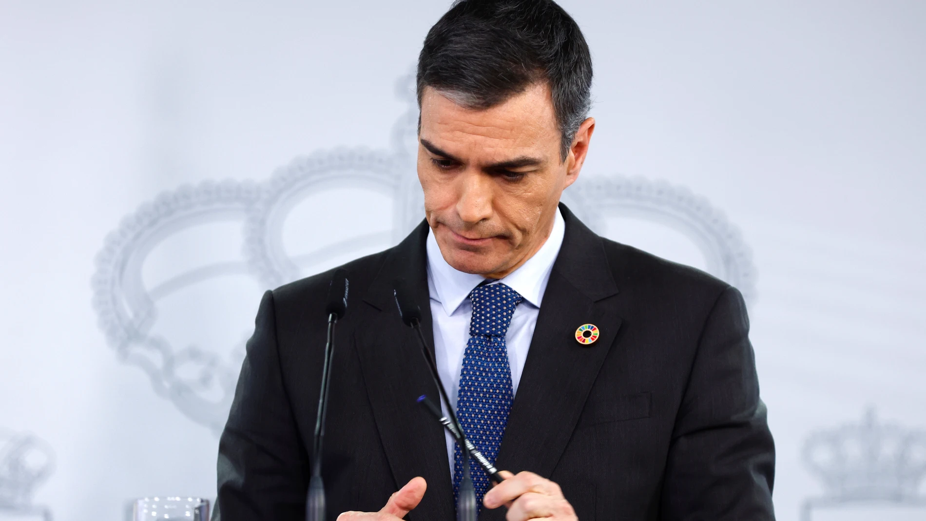 Comparecencia del presidente de Gobierno Pedro Sánchez tras la reunión del Consejo de Ministros. © Jesús G. Feria.