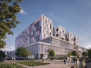 Recreación del futuro tercer hospital de Málaga