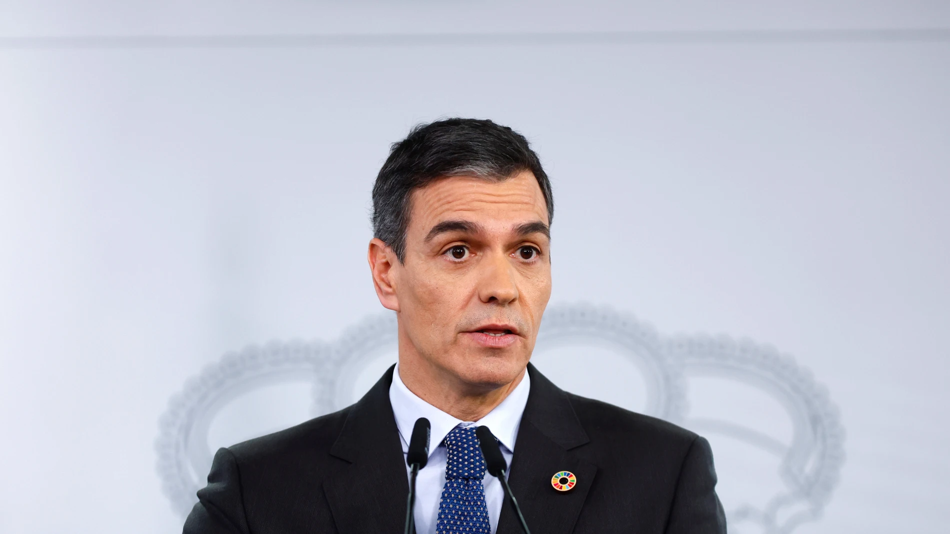 Comparecencia del presidente de Gobierno Pedro Sánchez tras la reunión del Consejo de Ministros.© Jesús G. Feria.