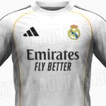 Camiseta del Real Madrid para temporada 2025-2026
