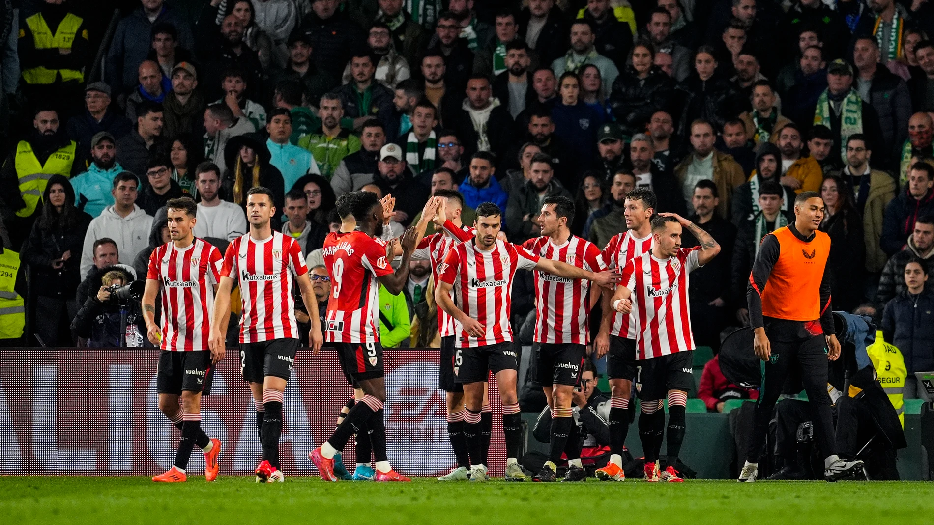Oihan Sancet of Athletic Club celebrates a goal during the Spanish league, LaLiga EA Sports, football match played between Real Betis and Athletic Club at Benito Villamarin stadium on February 2, 2025, in Sevilla, Spain. AFP7 02/02/2025 ONLY FOR USE IN SPAIN