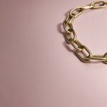 collar de plata de Fossil