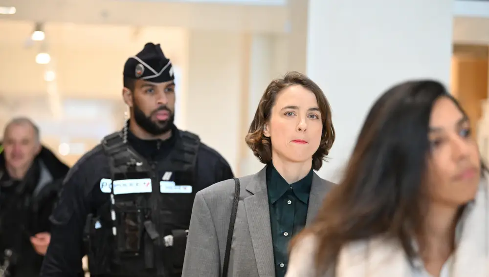 La actriz Adèle Haenel en el juicio