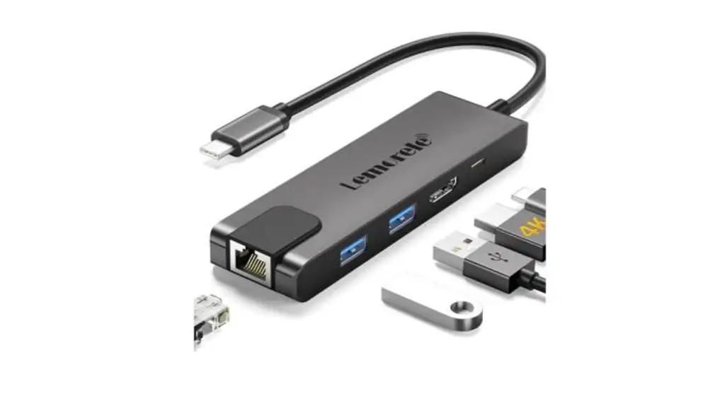 Lemorele Hub USB C con Gigabit
