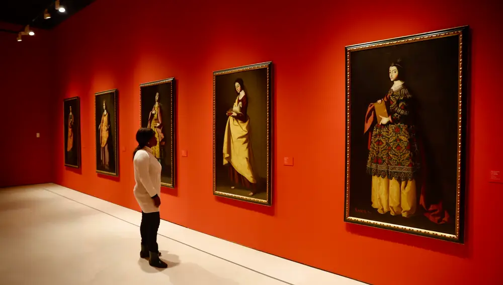 Varias de las obras expuestas en la «Sala Noble» del museo