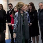 La Reina Sofía con kimono de terciopelo 