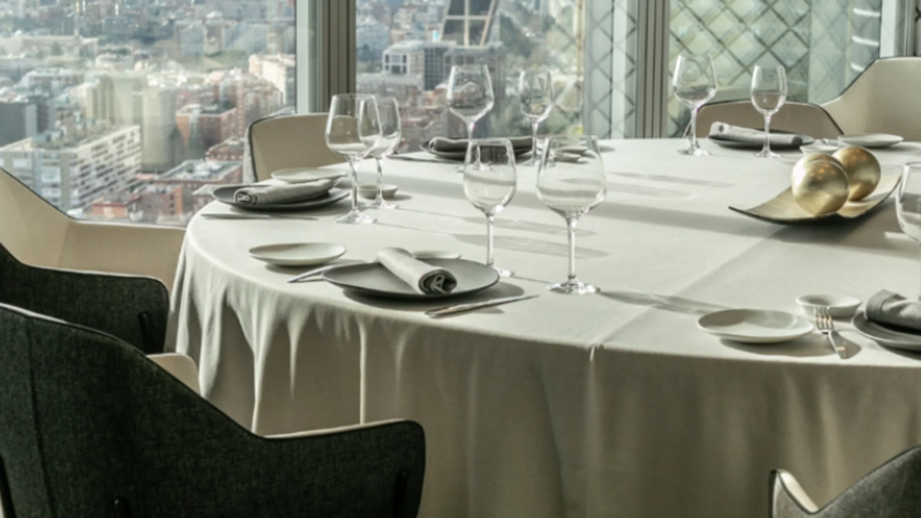 El restaurante más alto de Madrid con una estrella michelín