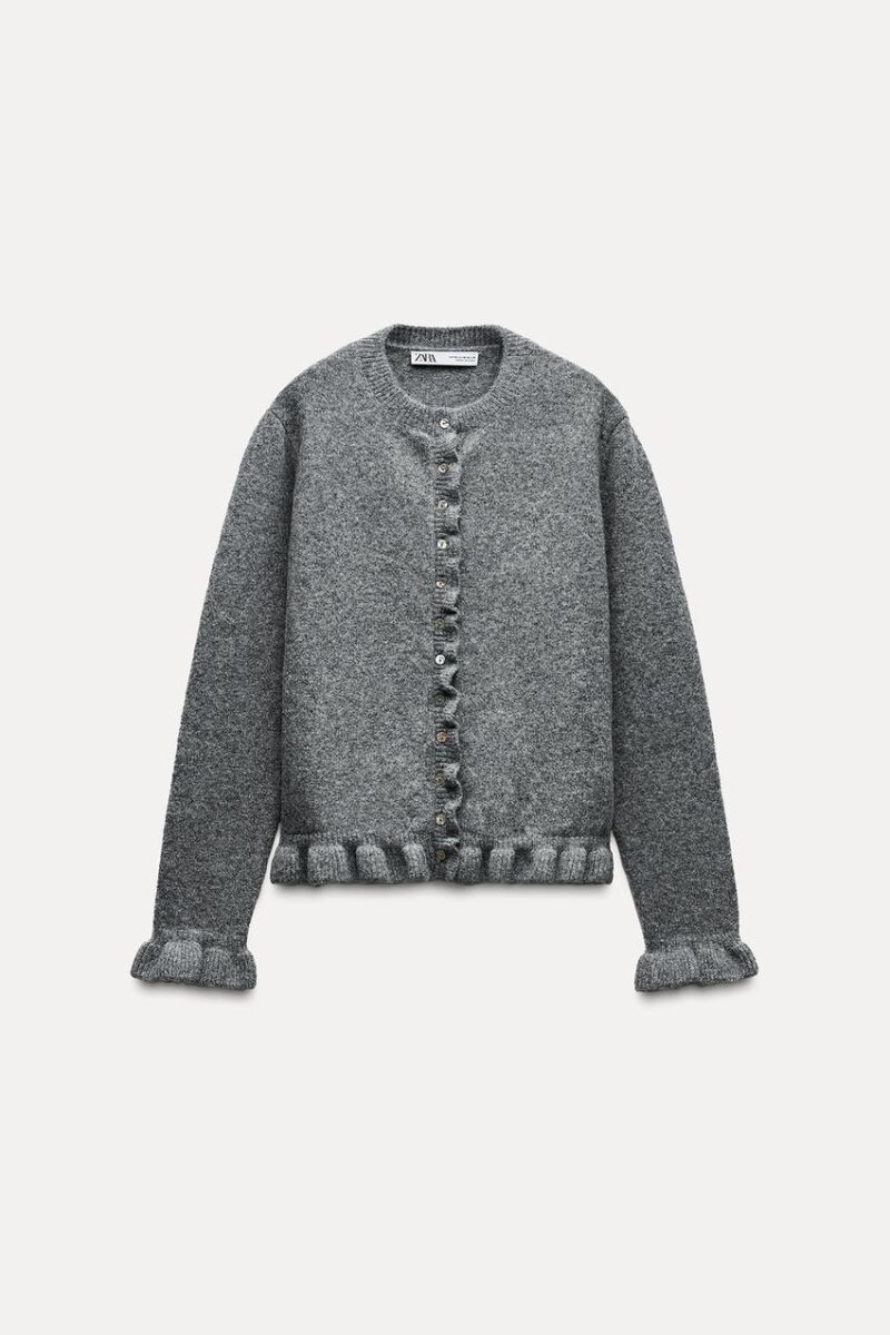 Chaqueta punto volantes