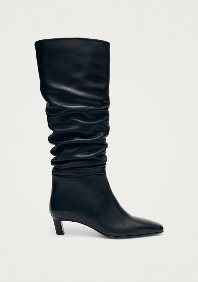 Kalila botas de cuero negro