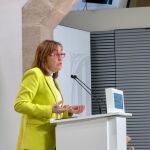 La consellera y portavoz del Govern, Sílvia Paneque, tras el Consell Executiu en el Palau de la Generalitat