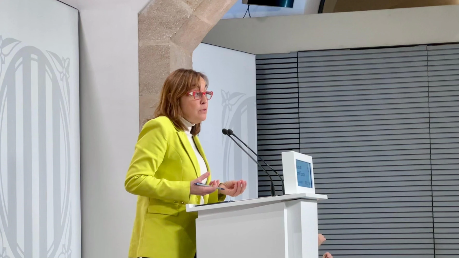 La consellera y portavoz del Govern, Sílvia Paneque, tras el Consell Executiu en el Palau de la Generalitat EUROPA PRESS 04/02/2025