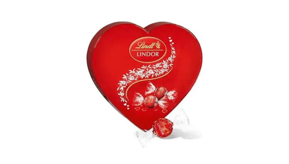 Caja de bombones en forma de corazón Lindt LINDOR