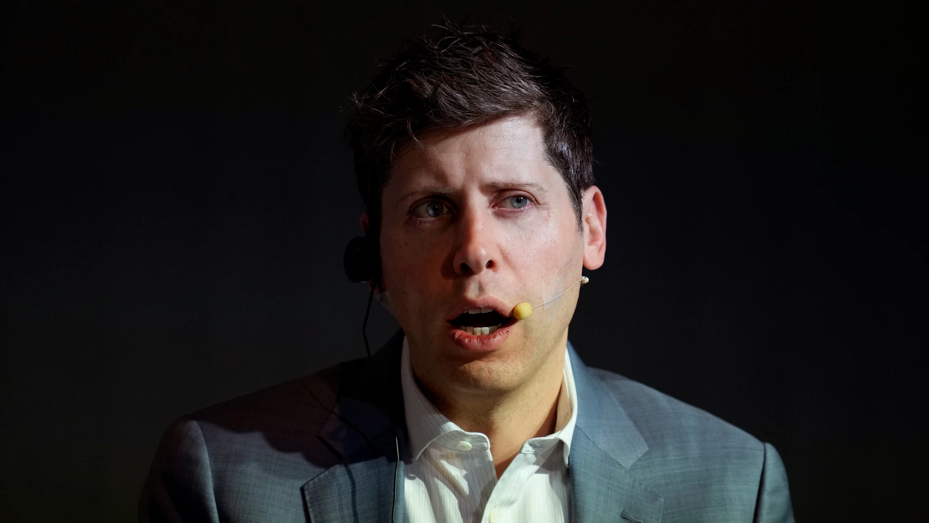 OpenAI CEO Sam Altman speaks as he attends at the Kakao media day with Kakao CEO Shina Chung in Seoul, South Korea, Tuesday, Feb. 4, 2025. (AP Photo/Lee Jin-man)