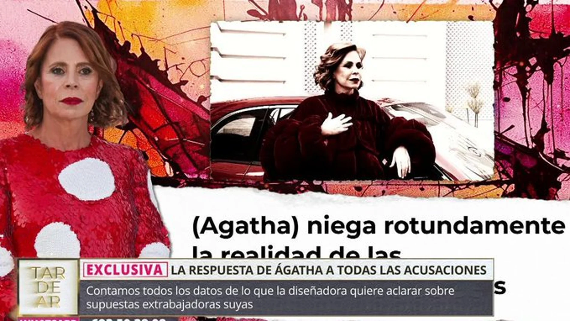 Ágatha Ruiz de la Prada estalla en su debut en "Tardear"