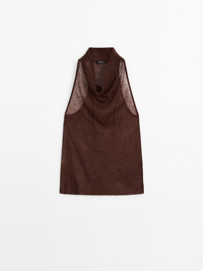Top cuello halter.