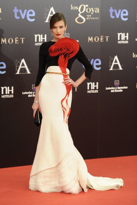 Nieves Álvarez en los Premios Goya 2013.