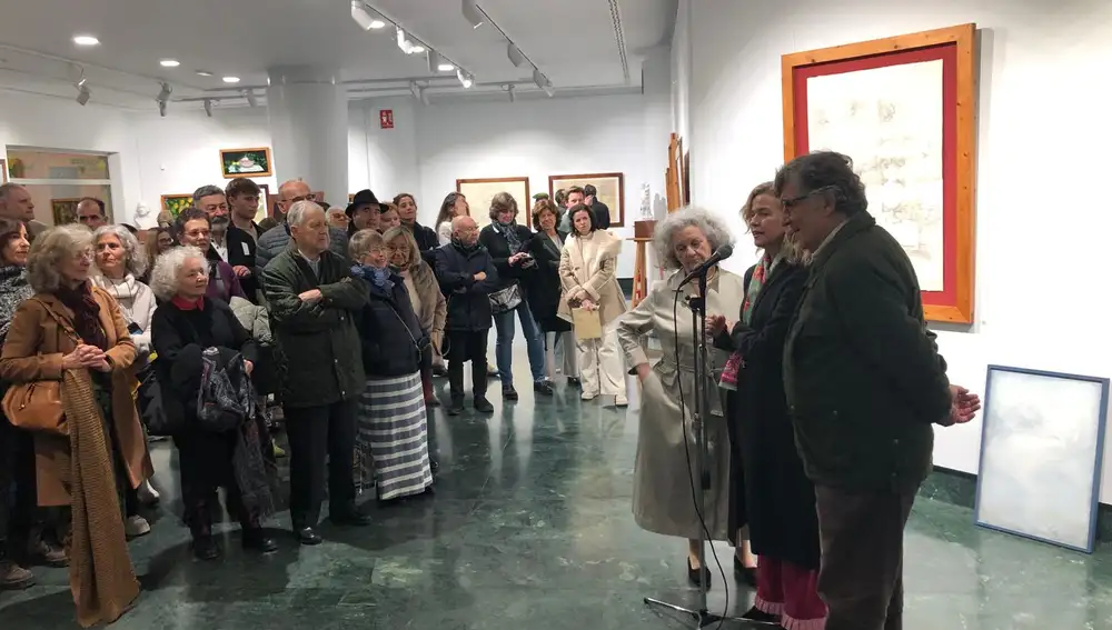Acto de inauguración en la sala de Fundación Caja Rural del Sur